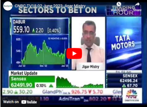 CNBC TV18 02 June 2023 Jigar Mistry