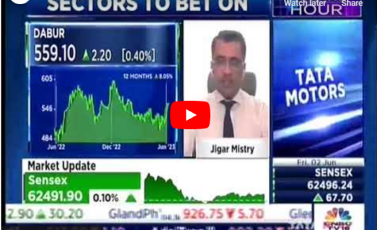 CNBC TV18 02 June 2023 Jigar Mistry
