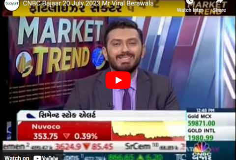 CNBC Bajaar Market Trend 20 July 2023 13min 14sec Mr.Viral Berawala