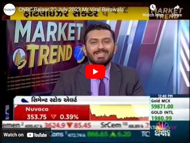 CNBC Bajaar Market Trend 20 July 2023 13min 14sec Mr.Viral Berawala