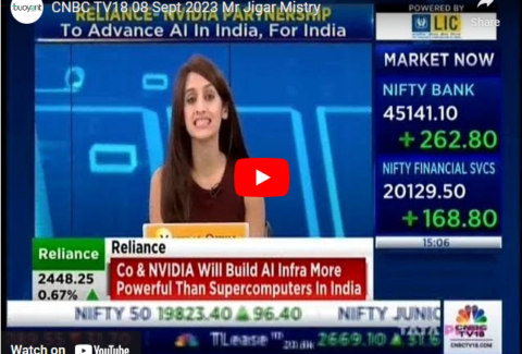 CNBC TV18 JIGAR MISTRY 08092023